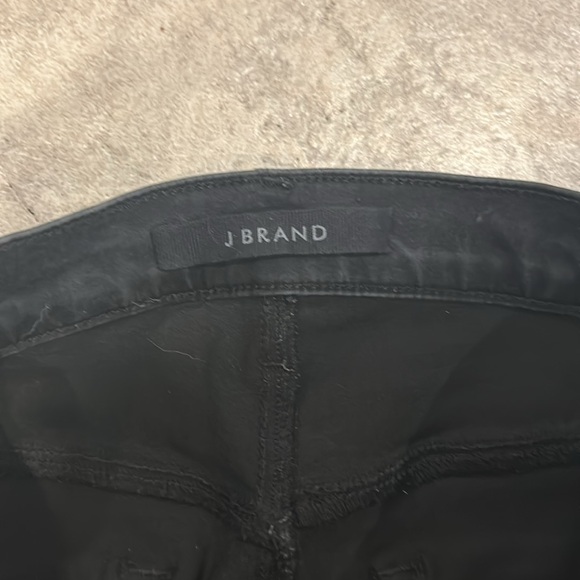 J Brand Selena Mid Rise Crop Boot (Size 26) in Coated Black - Picture 5 of 10